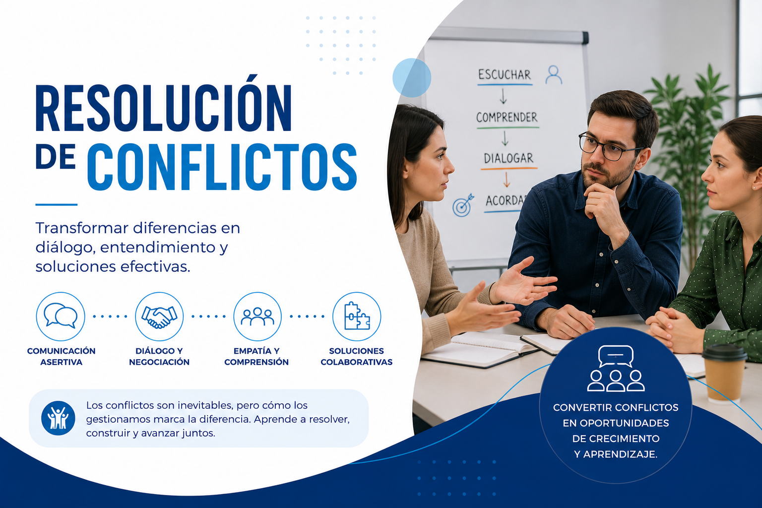Resolución de conflictos.