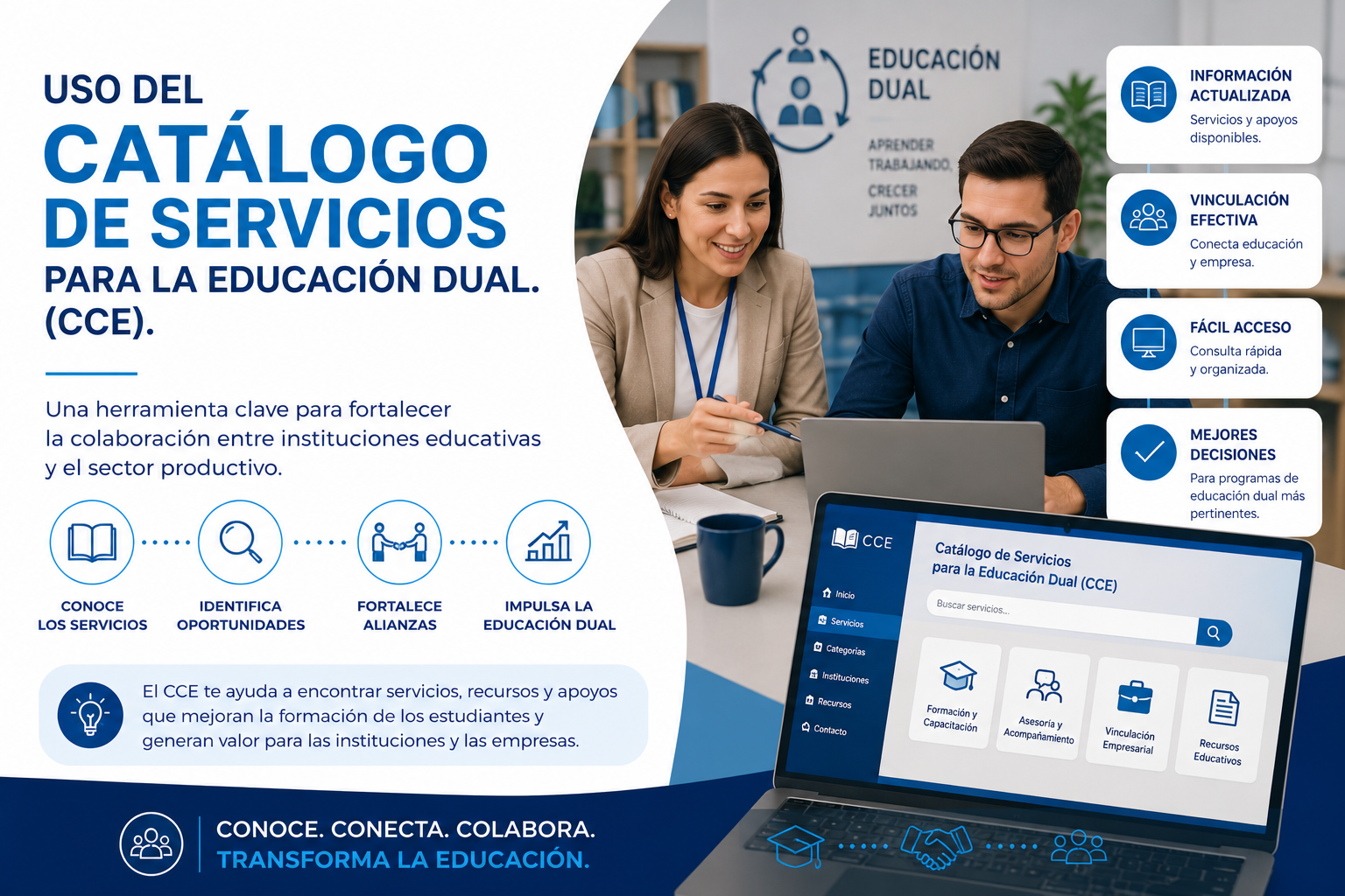 Uso del Catálogo de Servicios para la Educación Dual. (CCE).